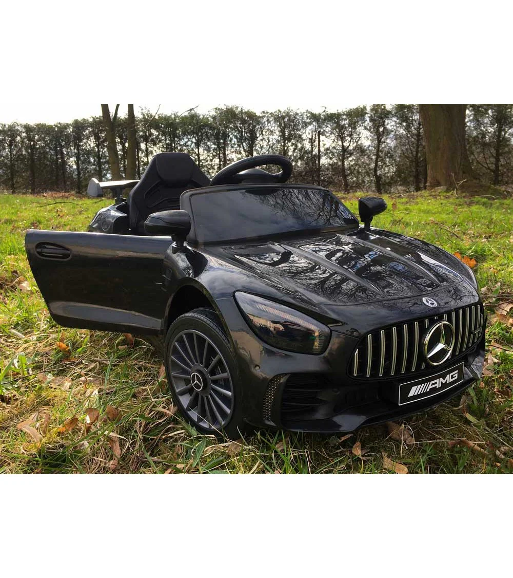 CAR- S- 9 - Mercedes AMG GTR Auto na akumulator dla dzieci + 4 x 4 + miękkie koła EVA + LED + pilot 2.4 G - obrazek 2