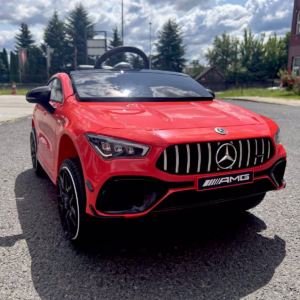CAR-M-16 Mercedes CLA45 Auto na akumulator dla dzieci + 4 x 4 + miękkie koła EVA + ekoskóra + LED + pilot 2.4 G