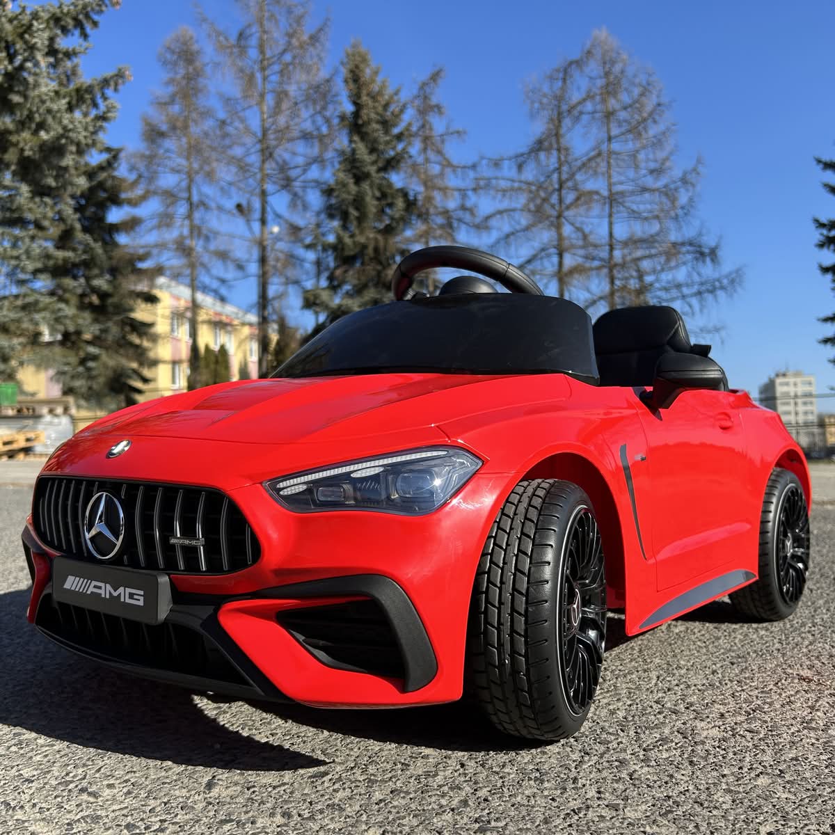 CAR-S-12 - Mercedes CLE 53 Auto na akumulator dla dzieci 4x4 miękki fotel + koła EVA + LED + pilot 2.4 G - obrazek 16