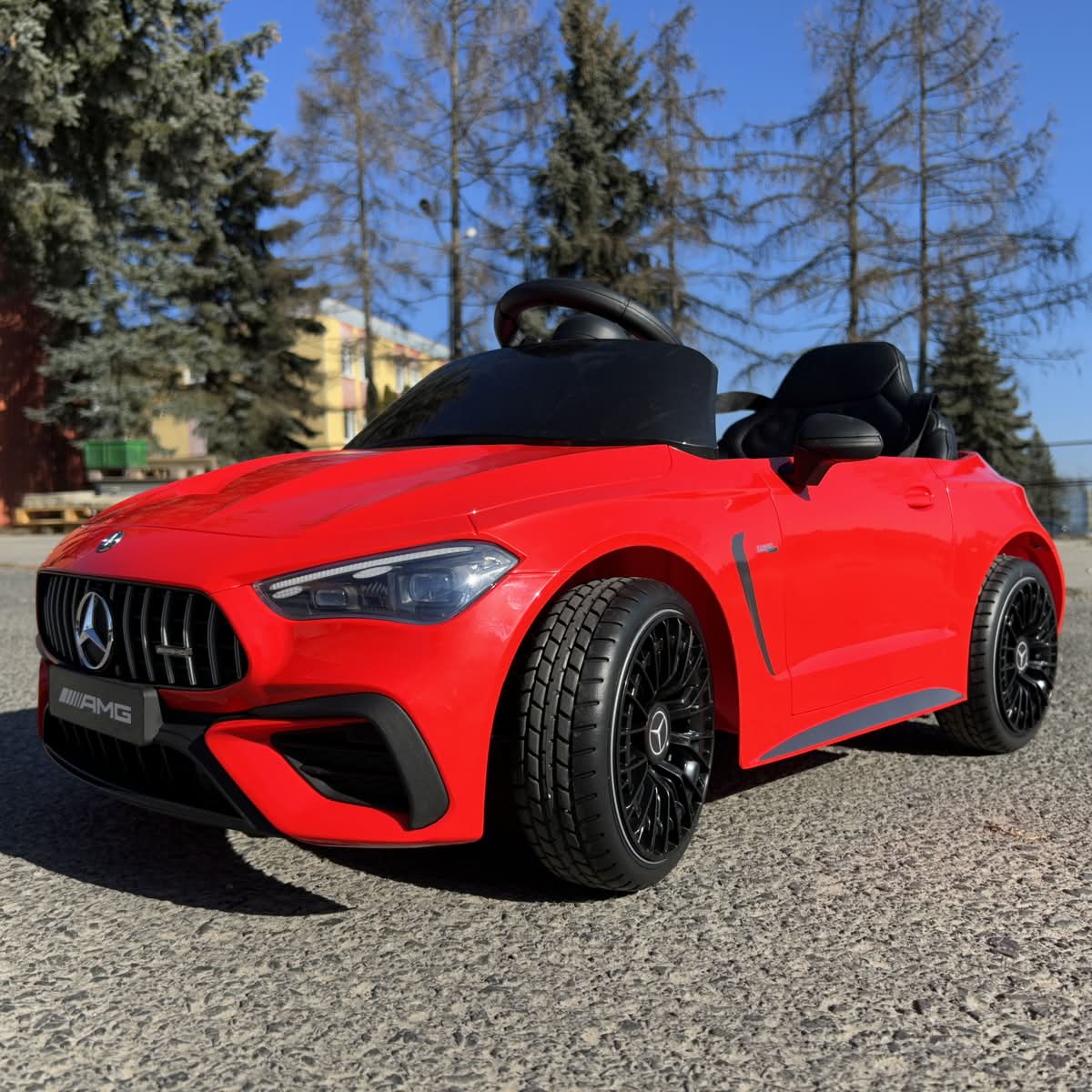 CAR-S-12 - Mercedes CLE 53 Auto na akumulator dla dzieci 4x4 miękki fotel + koła EVA + LED + pilot 2.4 G - obrazek 18