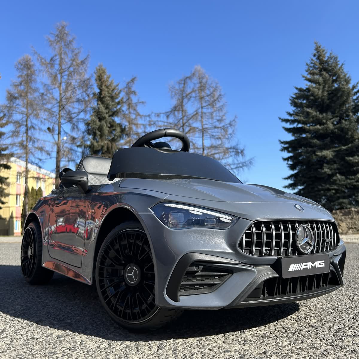 CAR-S-12 - Mercedes CLE 53 Auto na akumulator dla dzieci 4x4 miękki fotel + koła EVA + LED + pilot 2.4 G - obrazek 21