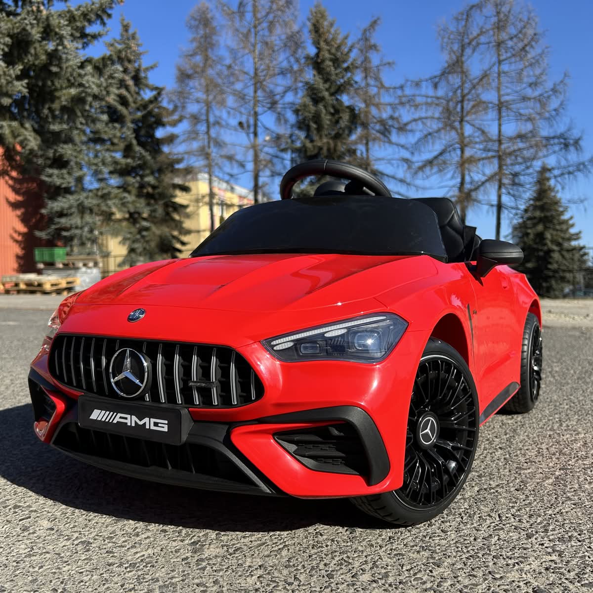 CAR-S-12 - Mercedes CLE 53 Auto na akumulator dla dzieci 4x4 miękki fotel + koła EVA + LED + pilot 2.4 G