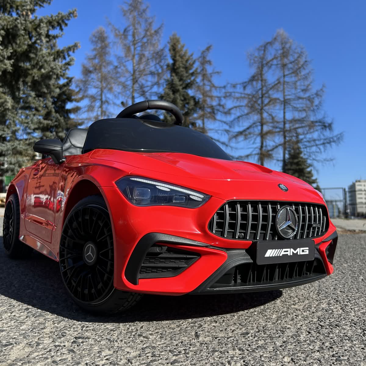 CAR-S-12 - Mercedes CLE 53 Auto na akumulator dla dzieci 4x4 miękki fotel + koła EVA + LED + pilot 2.4 G - obrazek 7